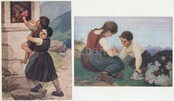 26 db MODERN osztrák reprodukciós képeslap / 26 modern Austrian art reproduction postcards