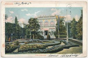 1901 Abbazia, Opatija; Villa Angiolina, nyaraló. G. Rüger &amp; Co. / villa (EM)