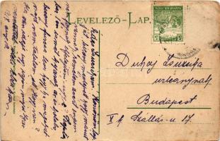 1917 Bártfafürdő, Bardejovské Kúpele, Bardiov, Bardejov; Dr. Blumenfeld, Antal és Erzsébet villa. Es...