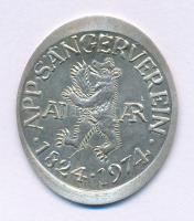 Németország 1974. "App sängerverein 1824-1974" (énekklub) Ag emlékzseton (0.900/7,44g/35x3...