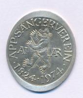 Németország 1974. "App sängerverein 1824-1974" (énekklub) Ag emlékzseton (0.900/7,43g/35x3...