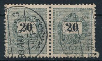 1898 20kr pár 3-as vízjelállással