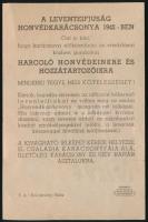 1942 Karácsony segélybélyeg reklám lapja (Légrády), ritka