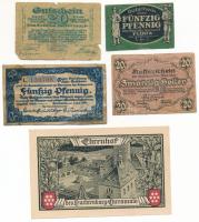 Német Birodalom / Weimari Köztársaság 1920. 20pf (2xklf) + 50pf + 1921. 50pf + 75pf T:XF-VG
Germany...