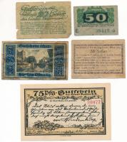 Német Birodalom / Weimari Köztársaság 1920. 20pf (2xklf) + 50pf + 1921. 50pf + 75pf T:XF-VG
Germany...