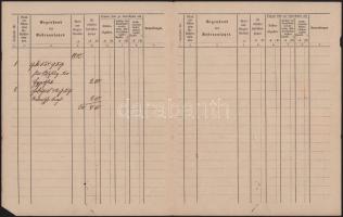 1920 Utánvételes számlalevél Hivatalos 2 x 20Pf + 5Pf bélyegekkel