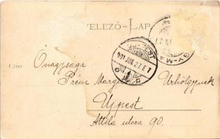 1901 Nagymaros és Visegrád látképe. Zoller József kiadása (Rb)
