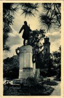 1937 Karcag, park, Kossuth Lajos szobor. Nagy Lajos kiadása (EK)