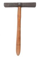Antik suszter kalapács, h: 26 cm