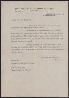 1945 Laurisin Miklós (1899-1949) zongoraművész, zeneszerző népbírósági peréhez kapcsolódó dokumentum...