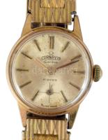 Cornavin Genéve női karóra, mechanikus, 17 köves, foltos számlap, működik, d: 20mm