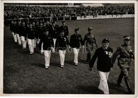 1939 Lucerne, Luzern; Eidg. Schützenfest. Photo Jean Schneider / lövészverseny magyar résztvevői / H...