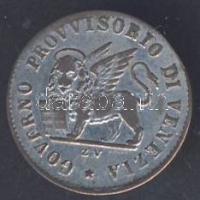 Olasz Államok/Velence osztrák megszállás-forradalom 1848ZV 15c Ag T:2-