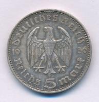 Német Harmadik Birodalom 1936F 5M Ag "Paul von Hindenburg" T:XF,VF patina
German Third Re...