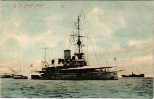 SM Schiff "WIEN" K.u.K. Kriegsmarine / SMS Wien az Osztrák-Magyar Haditengerészet Monarch-...