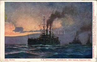 SM Schlachtschiff "HABSBURG". Österr. Flottenverein Serie II. Nr. 4. / SMS Habsburg, az Os...