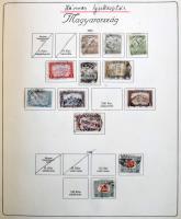 Alap gyűjtemény a Krajcárosoktól 1944-ig, néhány jobb kiadással, blokkal, Turul albumban