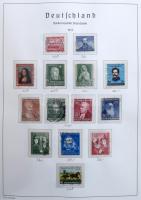 NSZK gyűjtemény 1949-1985 Leuchtturm falcmentes előnyomott albumban, kék borítóval (Mi EUR 2.955.-)