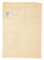 ca 1950 Kb 50 db marhalevél illetékbélyegekkel az 1950-es évekből