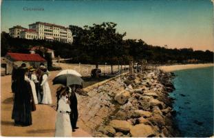 Crikvenica, Cirkvenica; sétány, szálloda. Lederer &amp; Popper / promenade, hotel