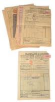 ca 1900-1930 18 db dunai hajózási és vasúti fuvarlevél