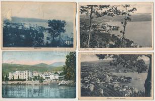 Abbazia, Opatija; - 4 db RÉGI város képeslap; vegyes minőség / 4 pre-1945 town-view postcards; mixed...