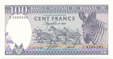 Ruanda 1989. 100Fr "C4266205" T:UNC
Rwanda 1989. 100 Francs "C4266205" C:UNC
K...