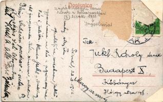 1932 Sziszek, Sisak, Sissek; Stari grad / óvár, "SZÁVA" hajó, DDSG 3206 / old castle, ship...