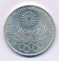 Német Szövetségi Köztársaság 1972G 10M Ag "Nyári Olimpiai Játékok München / Olimpiai Láng"...