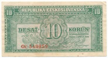 Csehszlovákia 1950. 10K "Oc 540059" T:F fo.
Czechoslovakia 1950. 10 Korun "Oc 540059...