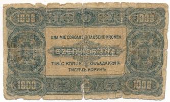 1923. 1000K "B 03 747324", "Magyar Pénzjegynyomda Rt. Budapest" nyomdahely-jelöl...