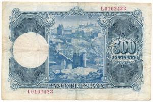 Spanyolország 1954. 500P "L 0102423" T:F
Spain 1954. 500 Pesetas "L 0102423" C:...