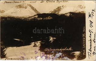 1918 Tátraszéplak, Tatranska Polianka, Westerheim (Magas-Tátra, Vysoké Tatry); Franz Josef's un...