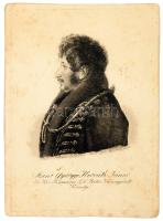 1826 Szentgyörgyi Horváth János Fülöp (1777-1841) királyi táblai ülnök és békés vármegyei követ rézm...