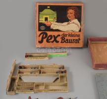 Pex der kleine Baurat régi építőjáték, sérült dobozával