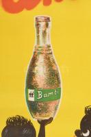 1947 Bambi üdítőital. Reklámplakát. Gyártja: Hazai Szikvíz és Üdítő Italok Üzeme Budapest VIII. Mári...