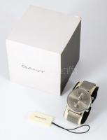 Gant karóra, kvarc, fém szíjjal, dísztokban, d: 42mm
