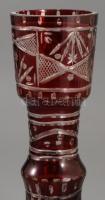 Bordón pácolt váza, hibátlan, m: 24,5 cm