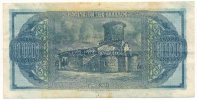 Görögország 1944(DN) 100Dr T:F erős papír, folt
Greece 1944(ND) 100 Drachmai C:F strong paper, spot...