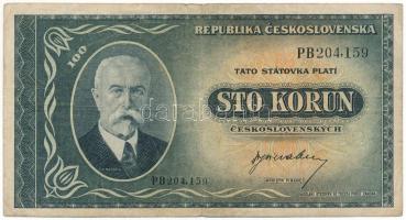 Csehszlovákia 1945. 100K "PB 204,159" T:F,VG
Czechoslovakia 1945. 100 Korun "PB 204,...