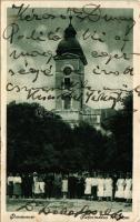 1930 Dunavecse, Református templom (gyűrődés / crease)