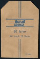 IBUSZ papírtasak 100 db 20 filléres részére