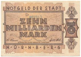 Német Birodalom 1923. Weimari Köztársaság / Nürnberg 10.000.000.000M T:F
Germany 1923. Weimar Repub...