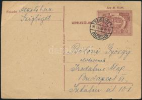 1953 Bölöni György részére küldött levelezőlap Nemes Nagy Ágnes és mások aláírásával
