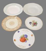5 darab asztalközép, kínáló, dísztál, közte Rosenthal, Villeroy &amp; Boch (sérült), Bavaria, st...