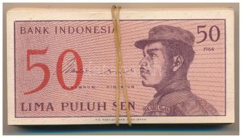 Indonézia 1964. 50s (~100x) sorszámkövető sorozatokkal T:UNC-VF
Indonesia 1964. 50 Sen (~100x) with...