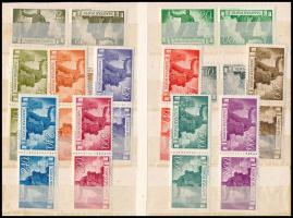 1945-1948 4 sor és 13 db fordított pár (9.500)