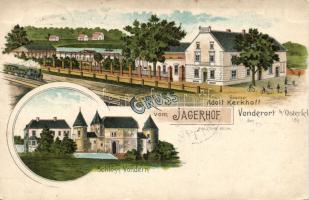 1898 Vonderort with Adolf Kerkhoff´s Restaurant Jägerhof litho