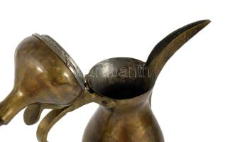 Régi bronz karaffa, m: 26 cm