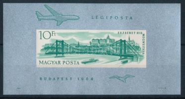 1964 Erzsébet híd vágott blokk (20.000)